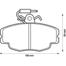 Bremsbelagsatz Scheibenbremse Jurid 571405J für Citroën Vorderachse