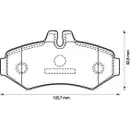 JURID 571950J Scheibenbremsbelag HA Mercedes