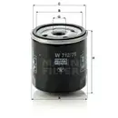 MANN-FILTER W 712/75 Oelfilter