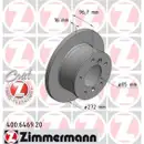 Zimmermann 400.6469.20 Bremsscheiben 2 Stück MERCEDES-BENZ