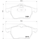 Textar Bremsenset Scheiben Ø288 belüftet Beläge vorn Opel Vectra B Saab