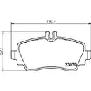 Textar Bremsenset Bremsscheiben Ø260 belüftet Bremsbeläge WK vorn Mercedes-Benz