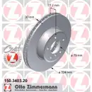 Zimmermann 150.3403.20 Bremsscheiben 2 Stück BMW