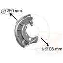 VAN WEZEL 5880372 Spritzblech Bremsscheibe vo. re.