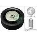 Umlenk /führungsrolle Keilrippenriemen Schaeffler Ina 532 0678 10 für Nissan