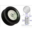 Umlenk /führungsrolle Keilrippenriemen Schaeffler Ina 532 0678 10 für Nissan