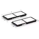 Filter Innenraumluft Mann-filter CU 26 008-2 für Mazda Unter Der Mittelkonsole