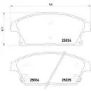 Textar Bremsenset Scheiben Ø300 belüftet Beläge vorn Opel Astra Zafira Chevrolet