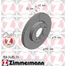 Zimmermann 150.3485.20 Bremsscheiben 2 Stück MINI
