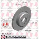 Zimmermann 150.3484.20 Bremsscheiben 2 Stück BMW