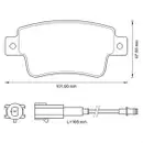 JURID 573345J Scheibenbremsbelag HA FIAT