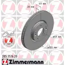 Zimmermann 285.3516.20 Bremsscheiben 2 Stück HYUNDAI