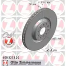 Zimmermann 600.3243.20 Bremsscheiben 2 Stück VW
