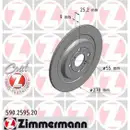 Zimmermann 590.2595.20 Bremsscheiben 2 Stück TOYOTA