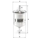 MANN-FILTER WK 66 Kraftstoffilter