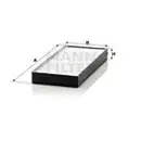 MANN-FILTER CU 2521-2 Innenraumluftfilter für KIA