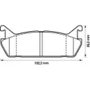 JURID 572163J Scheibenbremsbelag HA MAZDA