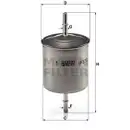 MANN-FILTER WK 832/2 Kraftstoffilter