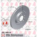 Zimmermann 430.1488.20 Bremsscheiben 2 Stück OPEL