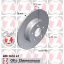 Zimmermann 400.3656.20 Bremsscheiben 2 Stück MERCEDES-BENZ