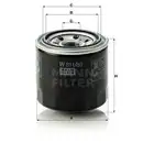 MANN-FILTER W 811/80 Oelfilter für MAZDA, MITSUBISHI, HYUNDAI, PROTON, KIA