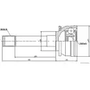 HERTH+BUSS JAKOPARTS J2825018 Gelenksatz, Antriebswelle