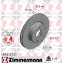Zimmermann 400.3620.20 Bremsscheiben 2 Stück MERCEDES-BENZ