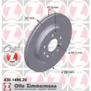 Zimmermann 430.1496.20 Bremsscheiben 2 Stück SAAB