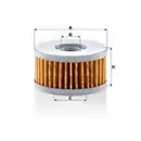Ölfilter Mann-filter MH 69 für Suzuki