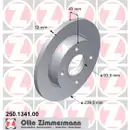 Zimmermann 250.1341.00 Bremsscheiben 2 Stück