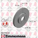 Zimmermann 250.1350.20 Bremsscheiben 2 Stück FORD