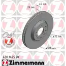 Zimmermann 430.1495.20 Bremsscheiben 2 Stück OPEL