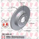 Zimmermann 150.3405.20 Bremsscheiben 2 Stück BMW
