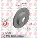 Zimmermann 200.2523.20 Bremsscheiben 2 Stück NISSAN