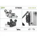 VALEO 579600 Wischermotor Heck