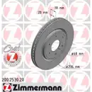 Zimmermann 200.2530.20 Bremsscheiben 2 Stück NISSAN