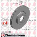 Zimmermann 600.3249.20 Bremsscheiben 2 Stück VW