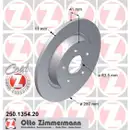Zimmermann 250.1354.20 Bremsscheiben 2 Stück FORD