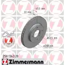 Zimmermann 250.1343.20 Bremsscheiben 2 Stück FORD