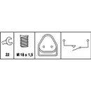 Schalter Rückfahrleuchte Hella 6ZF 008 621-221 für Ford für Mazda für Rover