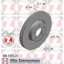 Zimmermann 100.3355.20 Bremsscheiben 2 Stück AUDI