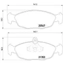 Textar Bremsenset Bremsscheiben PRO Ø236 voll Bremsbeläge vorn Opel Astra F