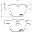 Textar Bremsenset Bremsscheiben Ø320 belüftet Bremsbeläge WK hinten BMW 5er
