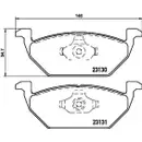 Textar Bremsenset Scheiben 256 mm belüftet Bremsbeläge vorn Golf 4 A3 8L