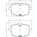 Textar Bremsbeläge hinten + Warnkontakt BMW 5er Touring F11