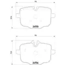 Textar Bremsenset Bremsscheiben Ø345 belüftet Beläge WK hinten BMW 5er Touring