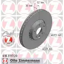 Zimmermann 610.3717.20 Bremsscheiben 2 Stück VOLVO