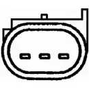 HELLA 6PU 009 121-691 Sensor, Nockenwellenposition