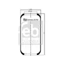 FEBI BILSTEIN 20782 Luftfederbalg für MERCEDES-BENZ