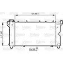 Kühler Motorkühlung Valeo 731723 für Chrysler für Dodge für Plymouth